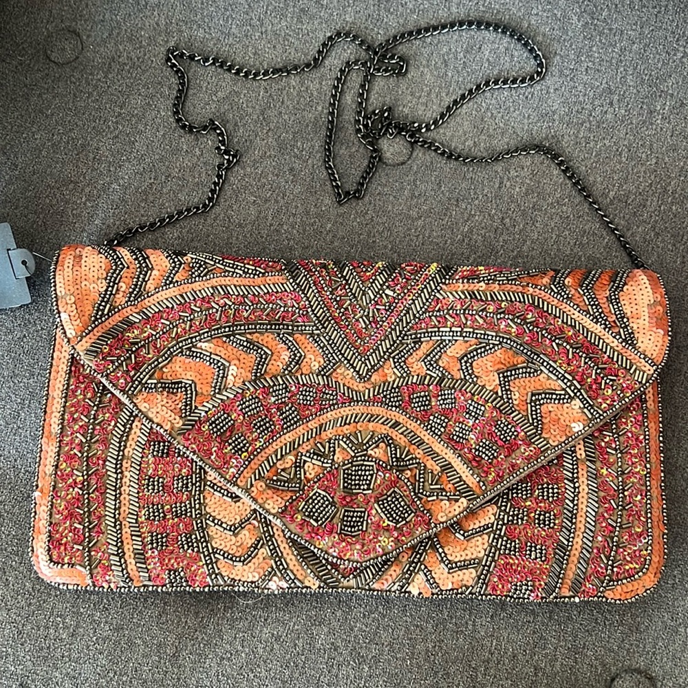 Bohemian clutch